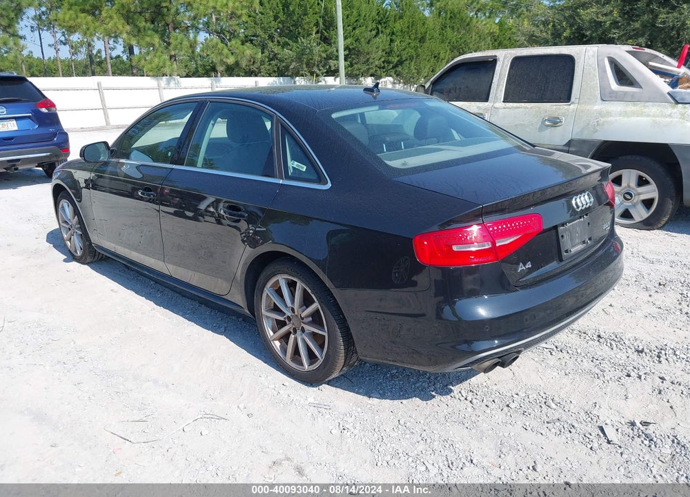 2014 AUDI A4 2.0T PREMIUM VIN: WAUFFAFL9EN011232