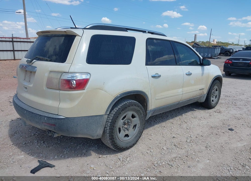 2008 GMC ACADIA SLE-1 VIN: 1GKER13788J211399