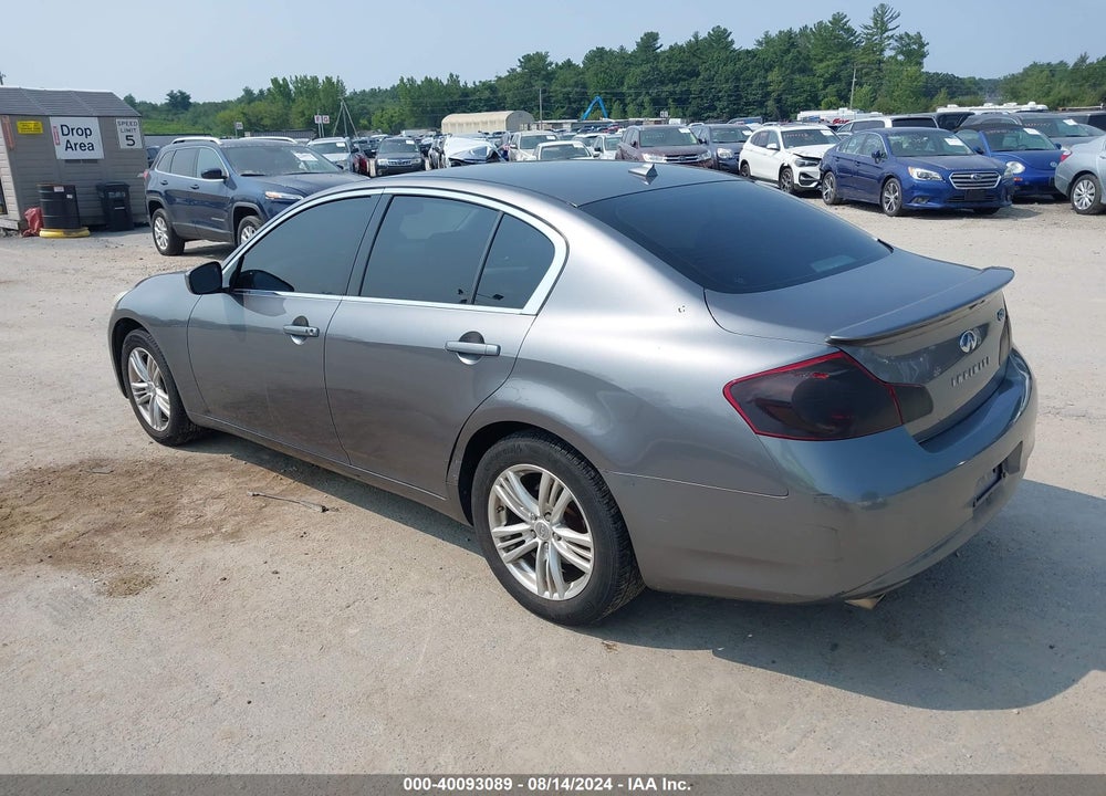 2011 INFINITI G25X VIN: JN1DV6AR9BM653461