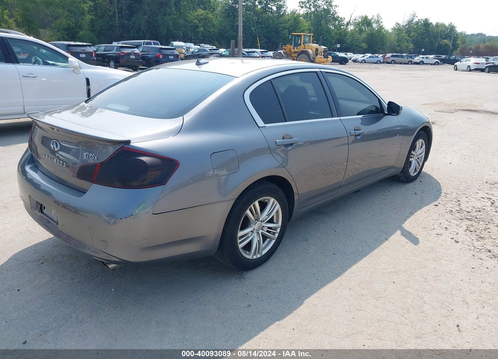 2011 INFINITI G25X VIN: JN1DV6AR9BM653461