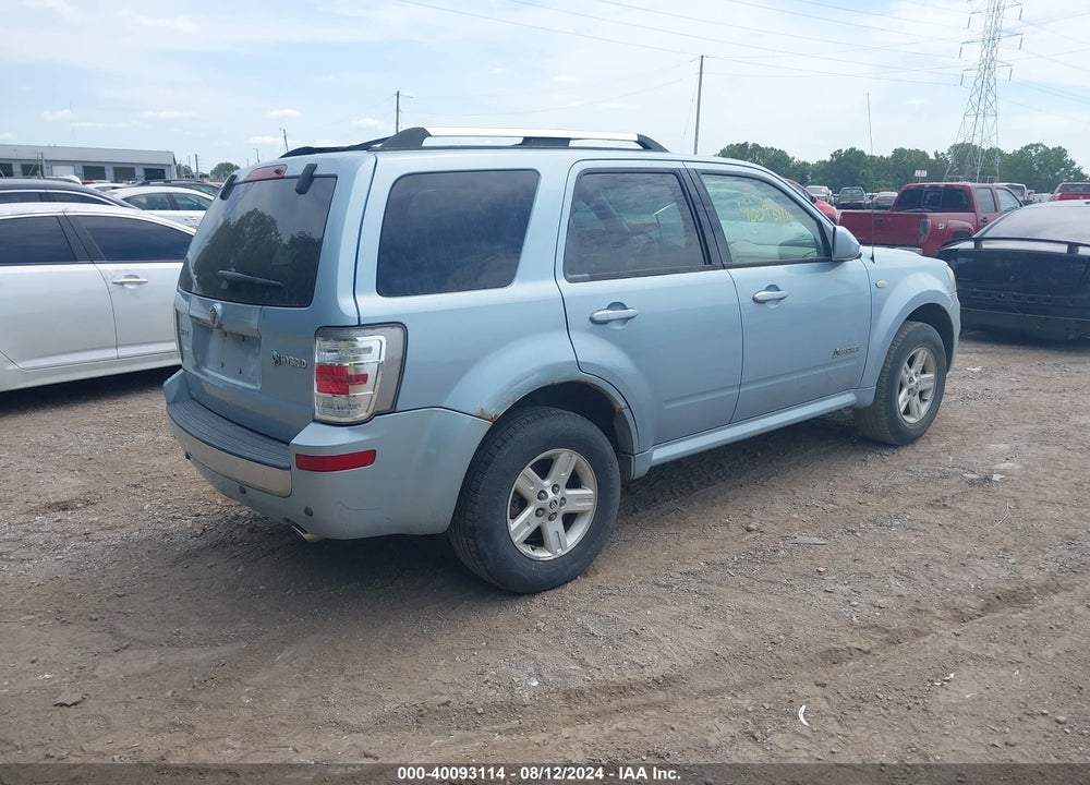 2008 MERCURY MARINER HYBRID VIN: 4M2CU39H18KJ32643