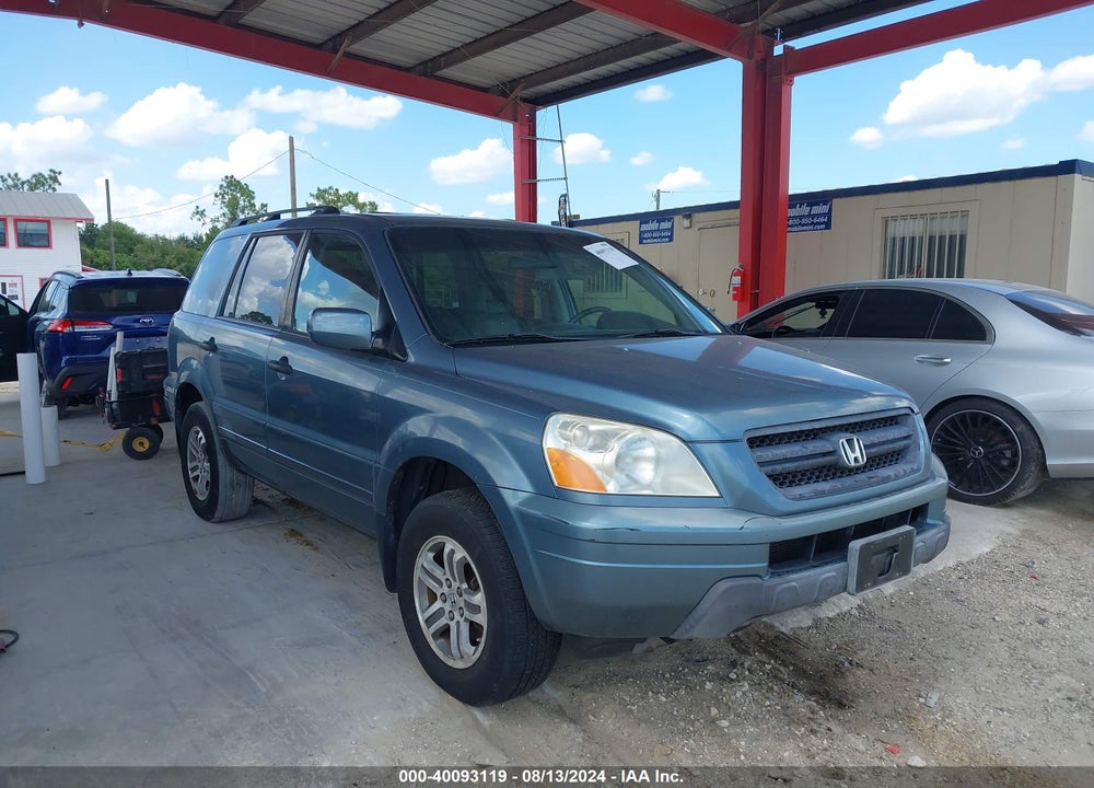 2005 HONDA PILOT EX-L VIN: 5FNYF18665B021007