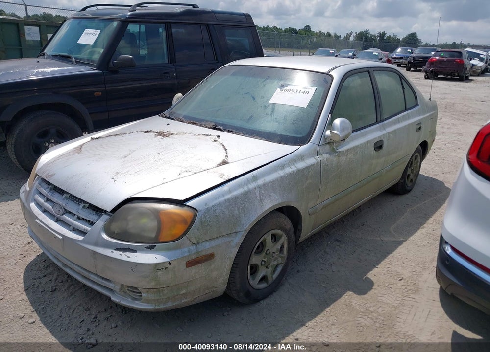 2004 HYUNDAI ACCENT GL VIN: KMHCG45C54U504394