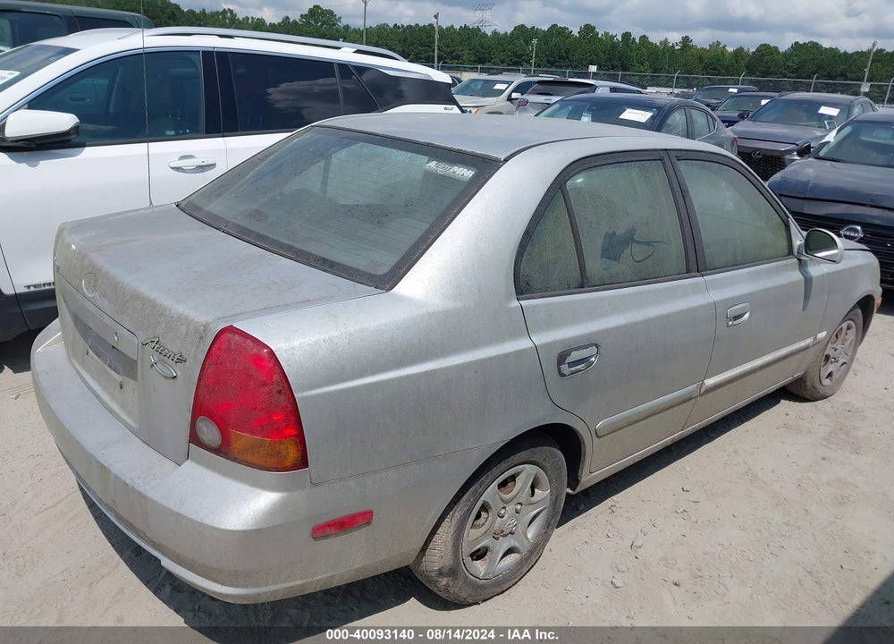 2004 HYUNDAI ACCENT GL VIN: KMHCG45C54U504394