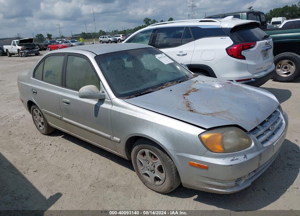 2004 HYUNDAI ACCENT GL VIN: KMHCG45C54U504394