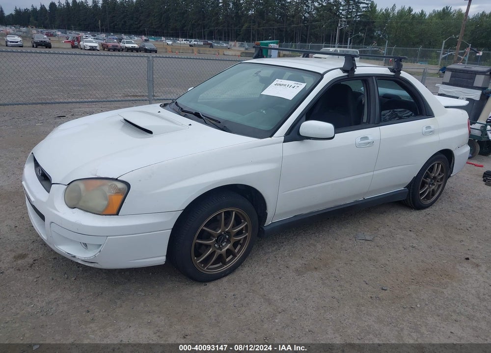 2004 SUBARU IMPREZA WRX VIN: JF1GD29684G510704