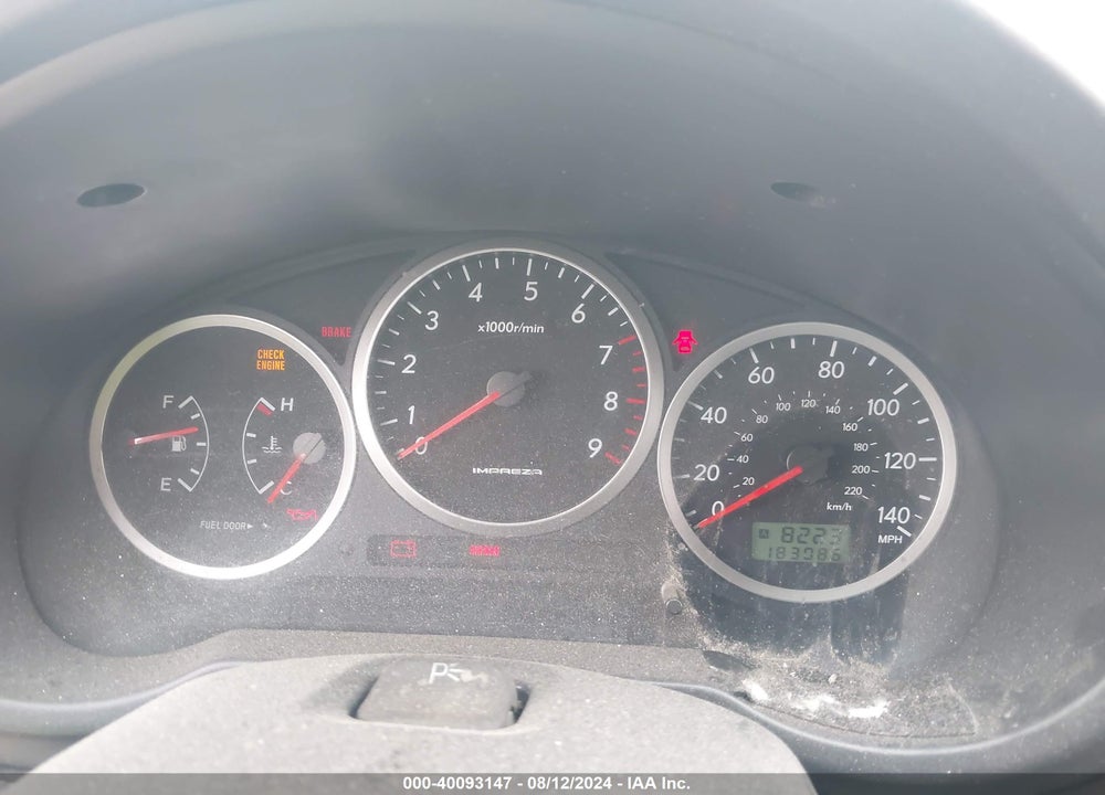 2004 SUBARU IMPREZA WRX VIN: JF1GD29684G510704