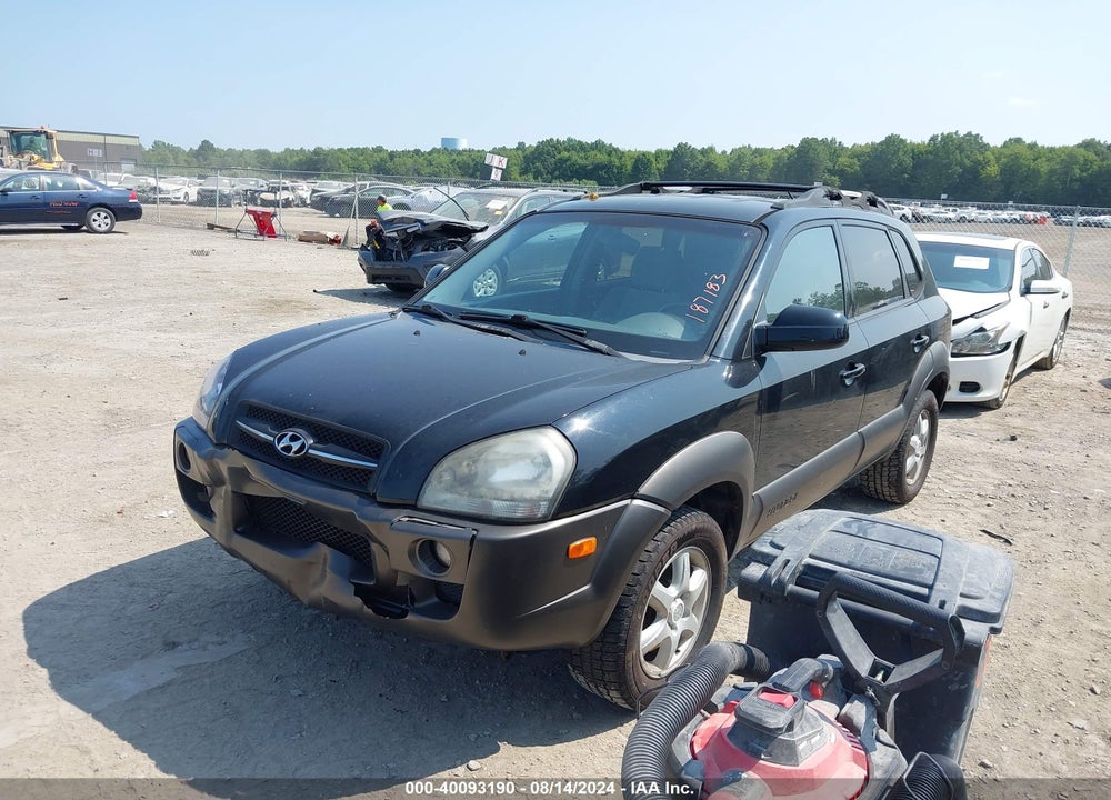 2005 HYUNDAI TUCSON GLS/LX VIN: KM8JN72D95U187183