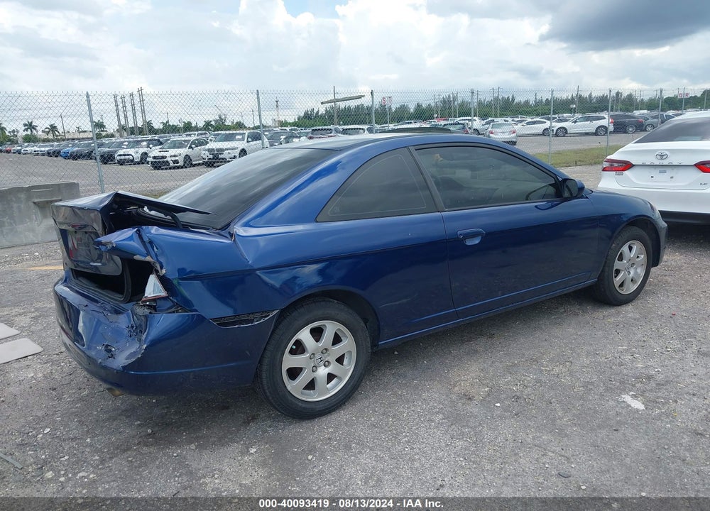 2003 HONDA CIVIC EX VIN: 1HGEM22943L084748