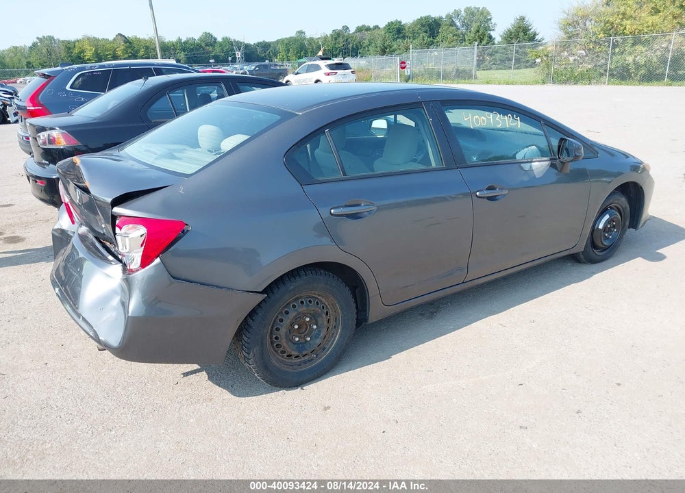 2012 HONDA CIVIC LX VIN: 2HGFB2F50CH608315