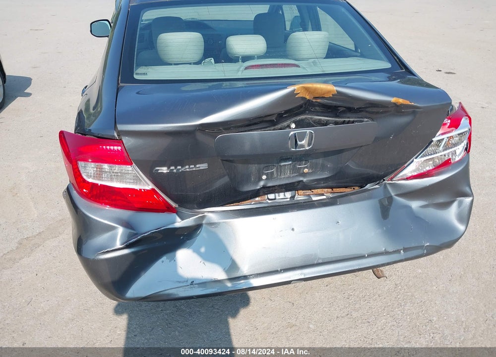 2012 HONDA CIVIC LX VIN: 2HGFB2F50CH608315