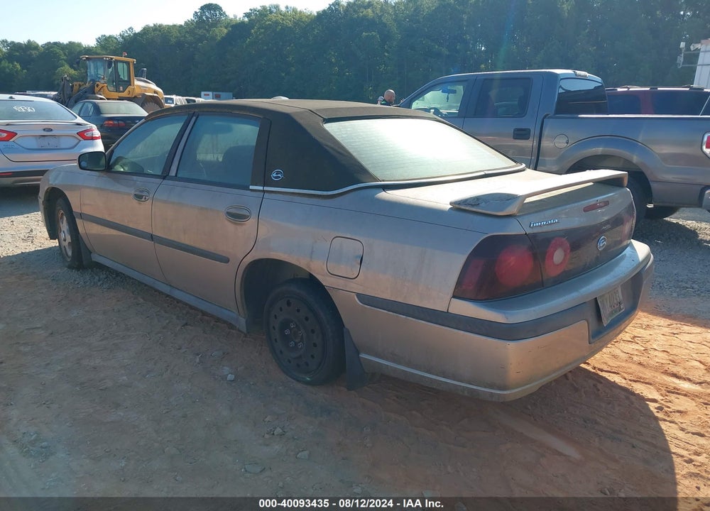 2003 CHEVROLET IMPALA VIN: 2G1WF52EX39346915