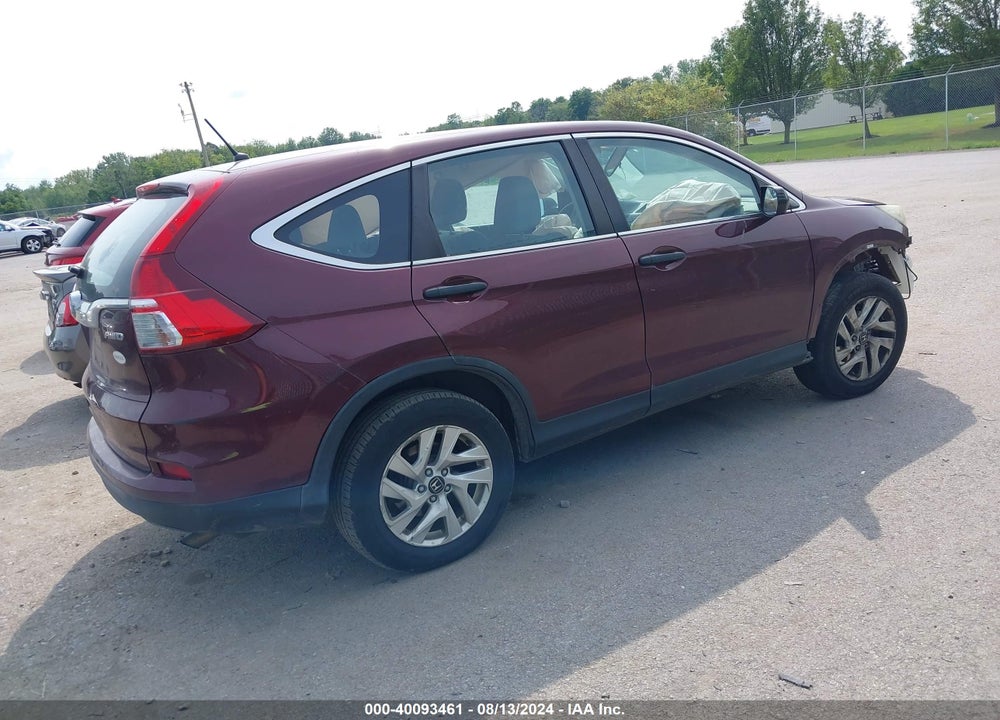 2015 HONDA CR-V LX VIN: 5J6RM4H32FL058484