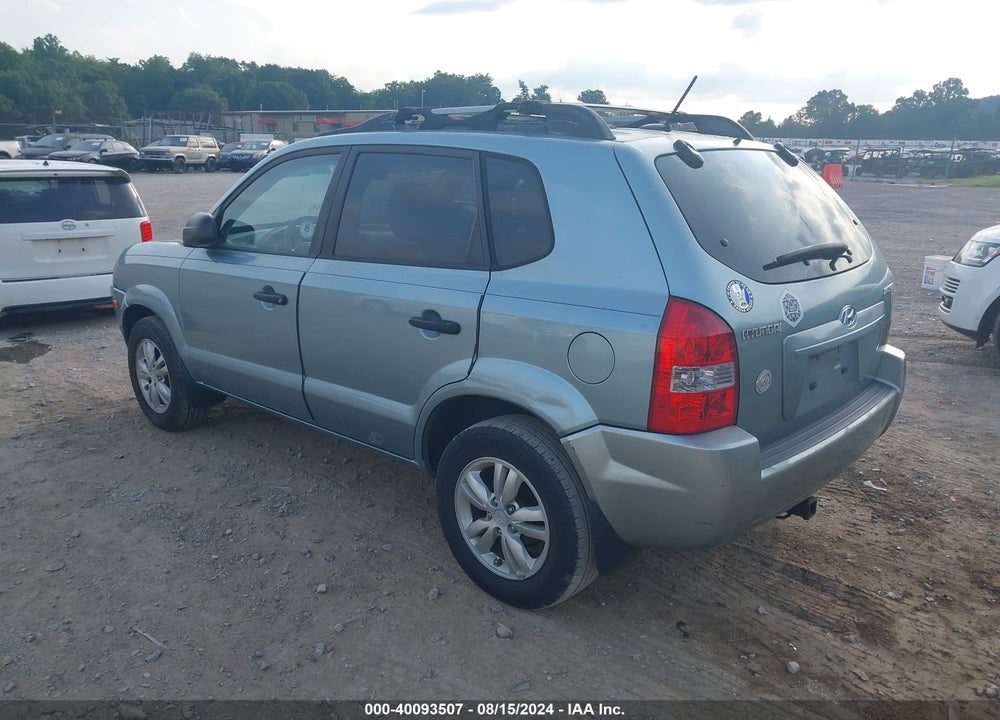 2009 HYUNDAI TUCSON GLS VIN: KM8JM12B29U991720