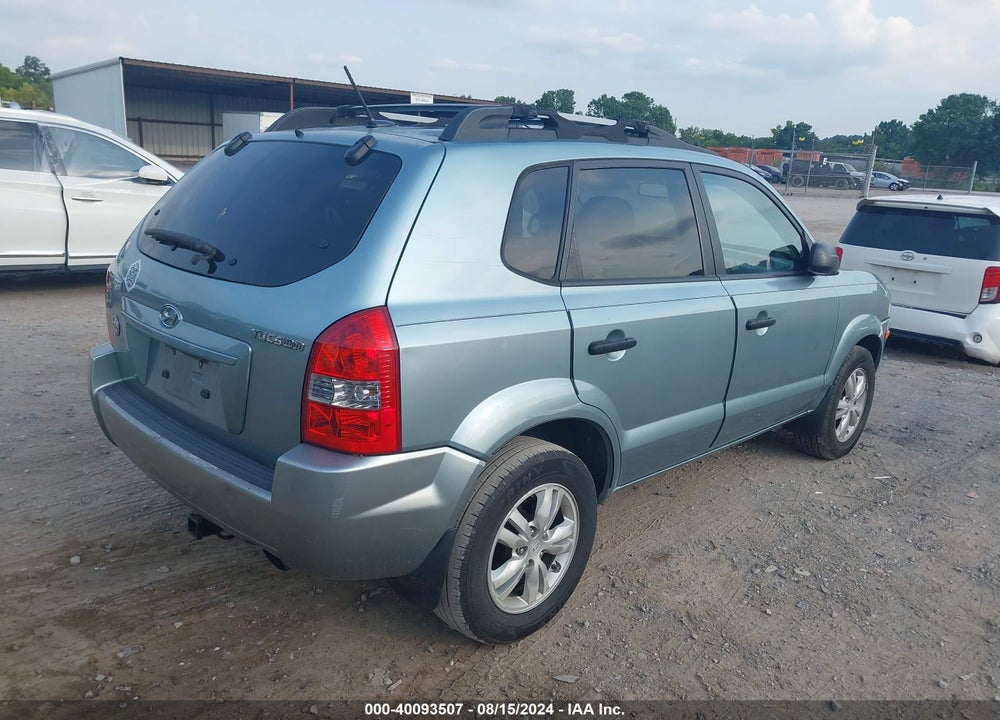 2009 HYUNDAI TUCSON GLS VIN: KM8JM12B29U991720
