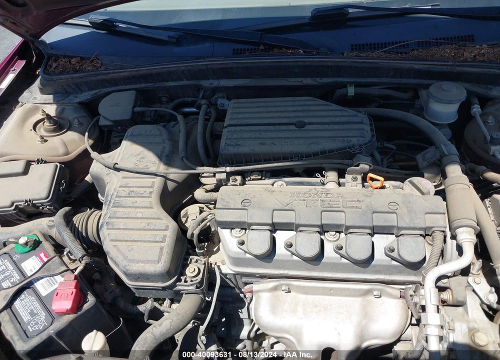 2002 HONDA CIVIC EX VIN: 2HGES26762H539707