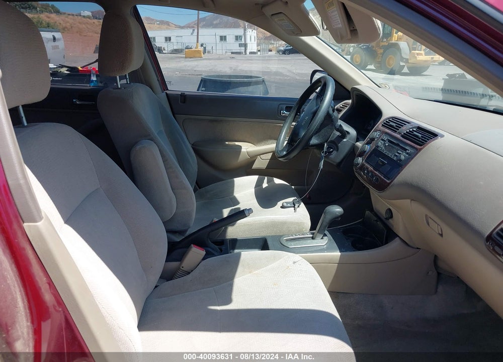 2002 HONDA CIVIC EX VIN: 2HGES26762H539707