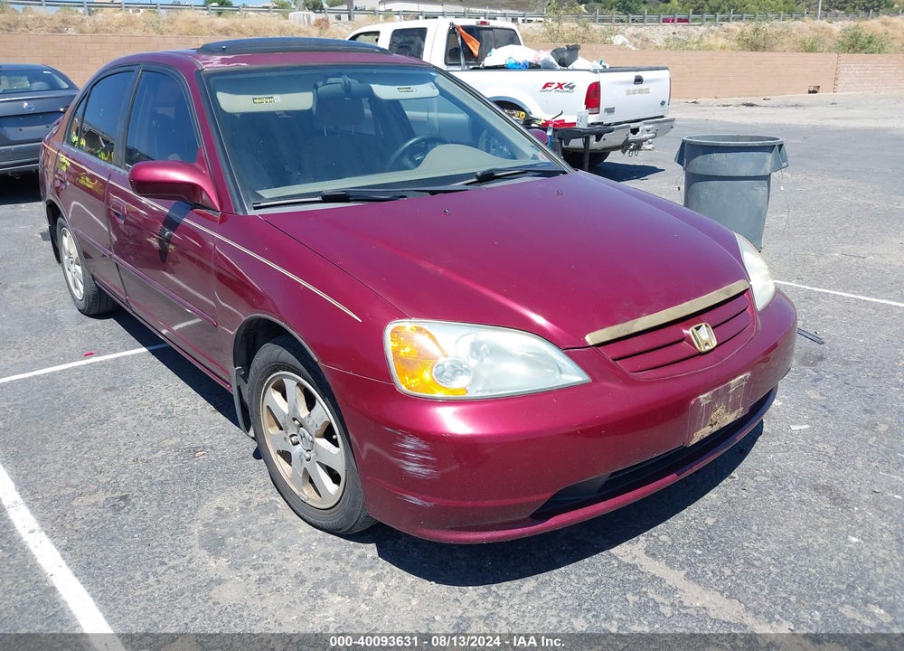 2002 HONDA CIVIC EX VIN: 2HGES26762H539707