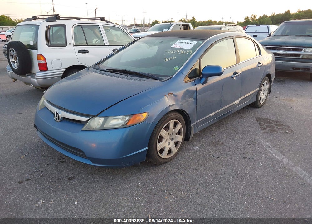 2006 HONDA CIVIC LX VIN: 1HGFA16576L153614