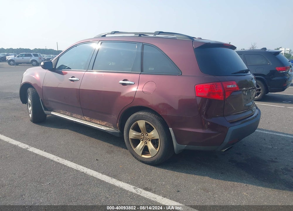 2007 ACURA MDX SPORT PACKAGE VIN: 2HNYD28567H526846