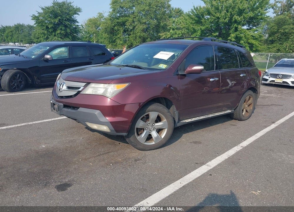 2007 ACURA MDX SPORT PACKAGE VIN: 2HNYD28567H526846