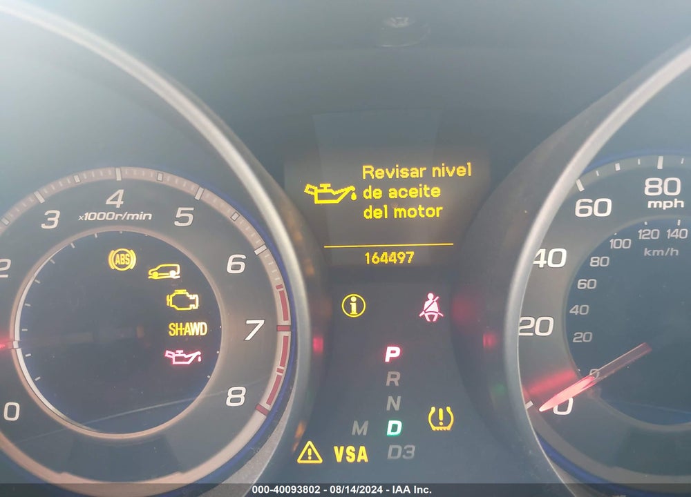 2007 ACURA MDX SPORT PACKAGE VIN: 2HNYD28567H526846