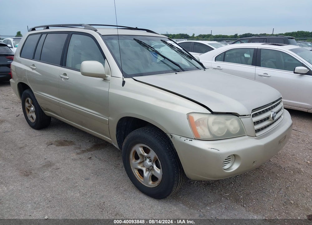 2003 TOYOTA HIGHLANDER V6 VIN: JTEHF21A230111086