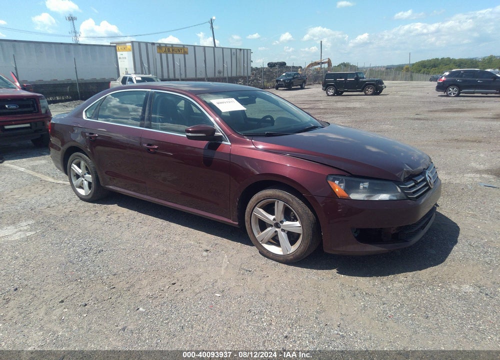 2013 VOLKSWAGEN PASSAT 2.5L SE VIN: 1VWBP7A31DC024315