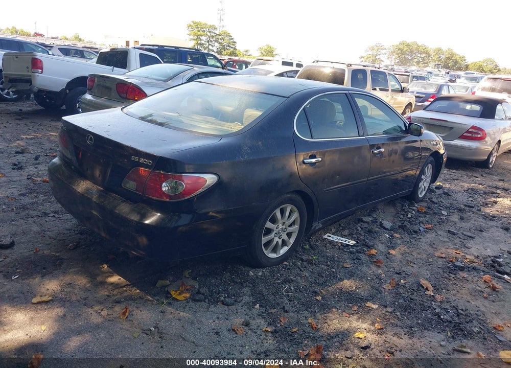 2003 LEXUS ES 300 VIN: JTHBF30GX36012517