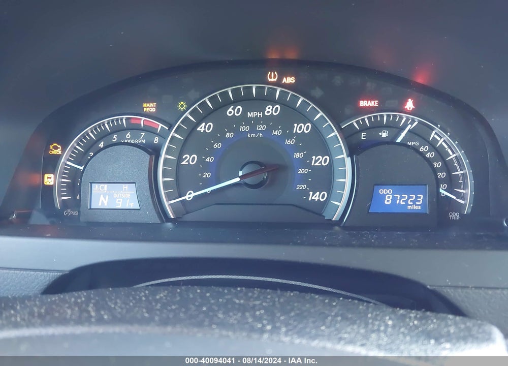 2013 TOYOTA CAMRY XLE VIN: 4T4BF1FK5DR321974