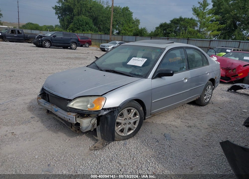 2003 HONDA CIVIC EX VIN: 1HGES26793L032742