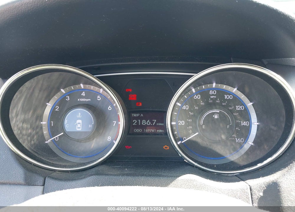 2012 HYUNDAI SONATA GLS VIN: 5NPEB4AC3CH387182