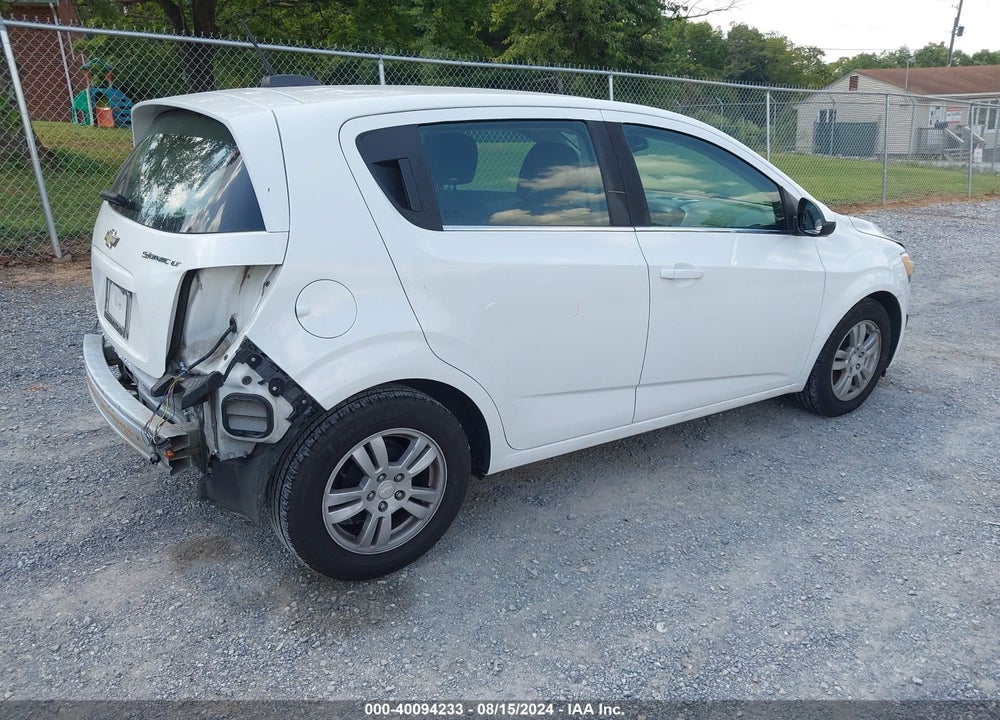 2016 CHEVROLET SONIC LT AUTO VIN: 1G1JC6SH5G4114699