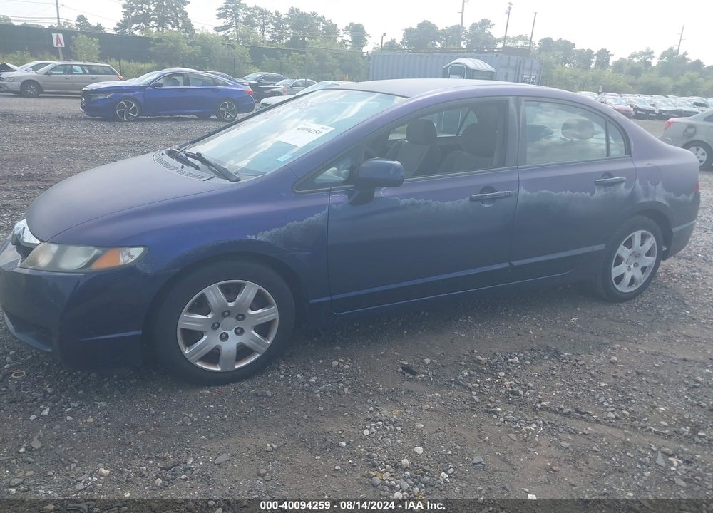 2009 HONDA CIVIC LX VIN: 2HGFA16549H546651