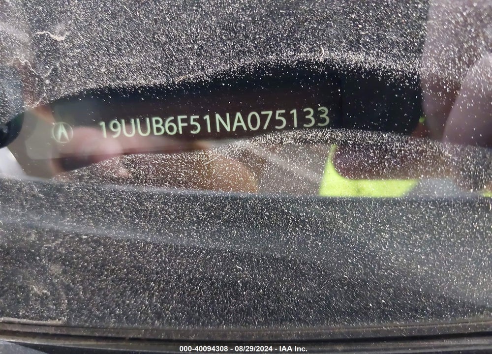 2022 ACURA TLX A-SPEC PACKAGE VIN: 19UUB6F51NA002053