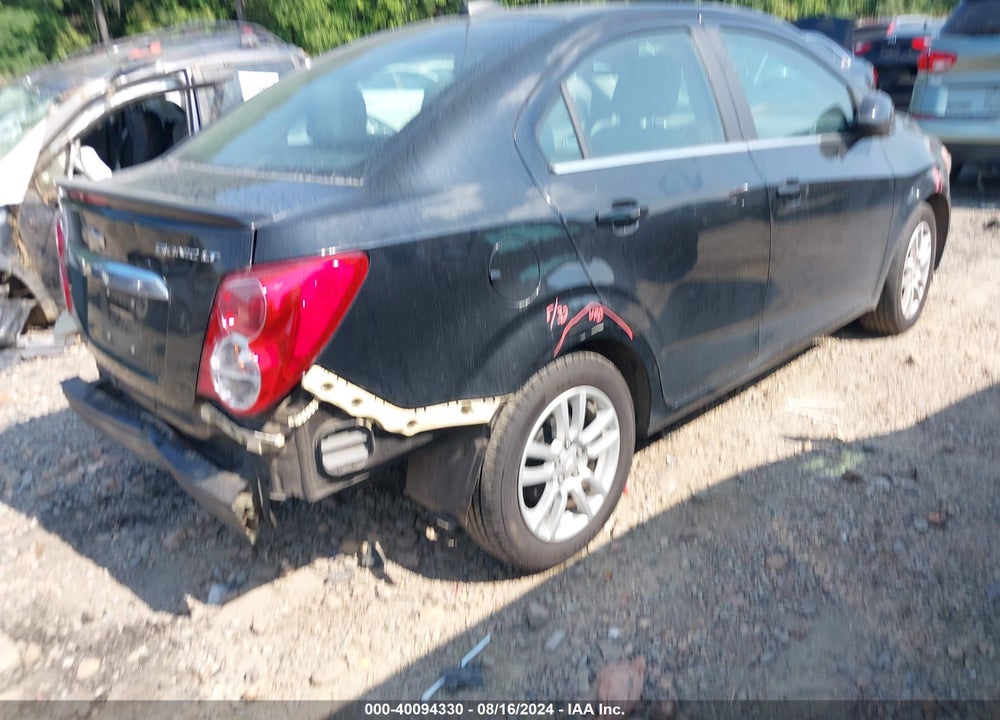 2016 CHEVROLET SONIC LT AUTO VIN: 1G1JC5SH0G4121330