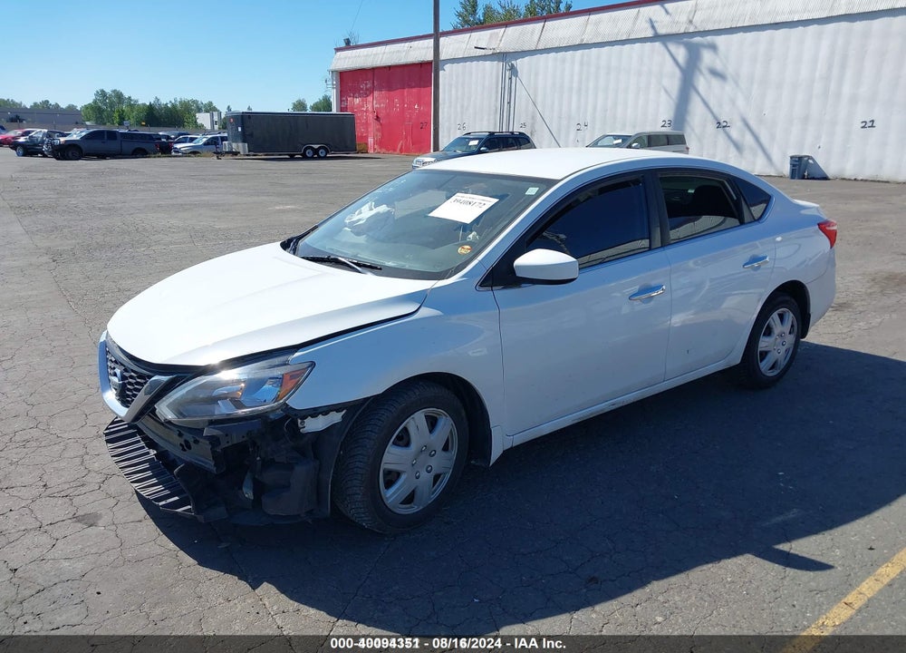 2016 NISSAN SENTRA S VIN: 3N1AB7AP0GY335989