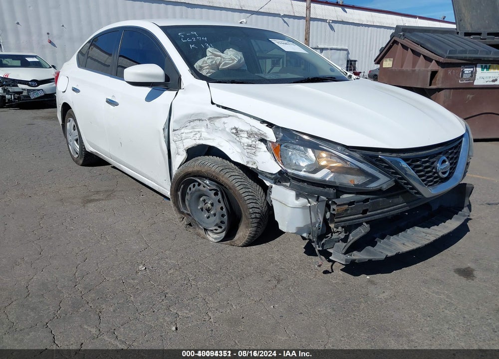 2016 NISSAN SENTRA S VIN: 3N1AB7AP0GY335989