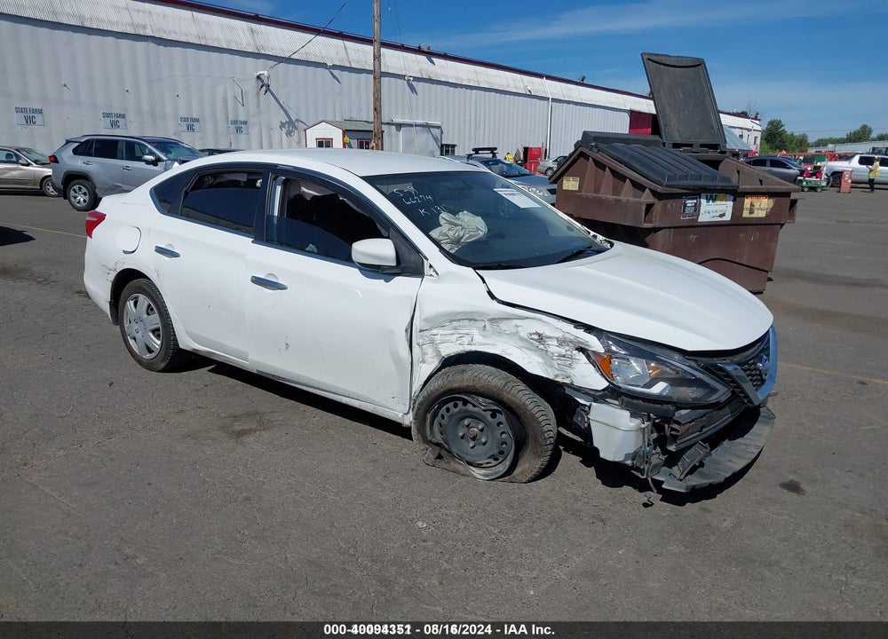 2016 NISSAN SENTRA S VIN: 3N1AB7AP0GY335989