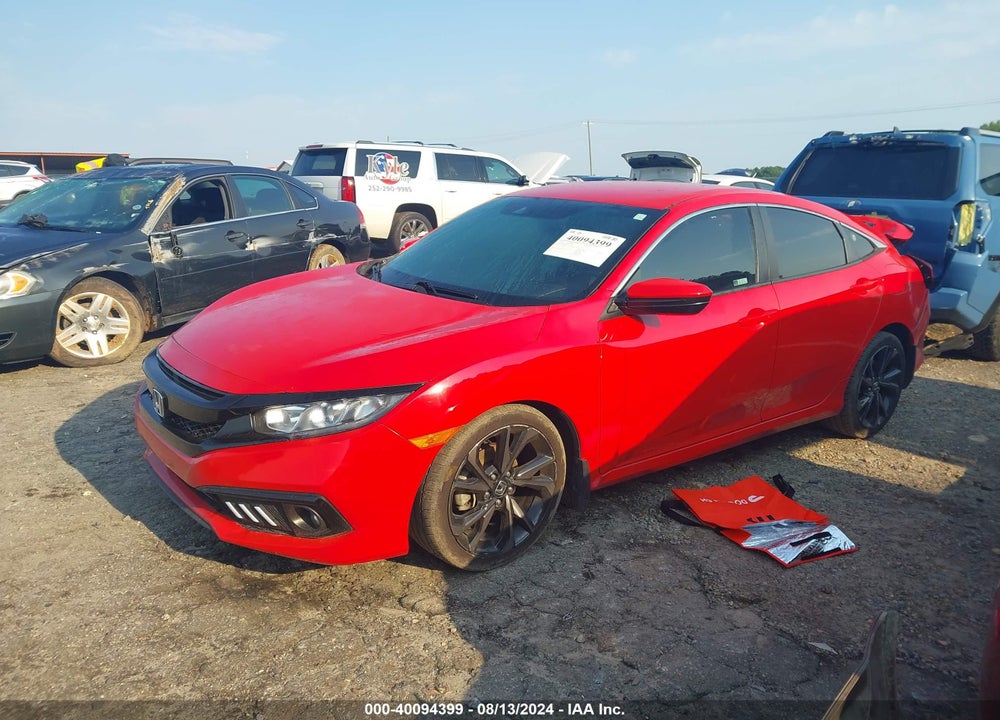 2019 HONDA CIVIC VIN: 2HGFC2E80KH552576