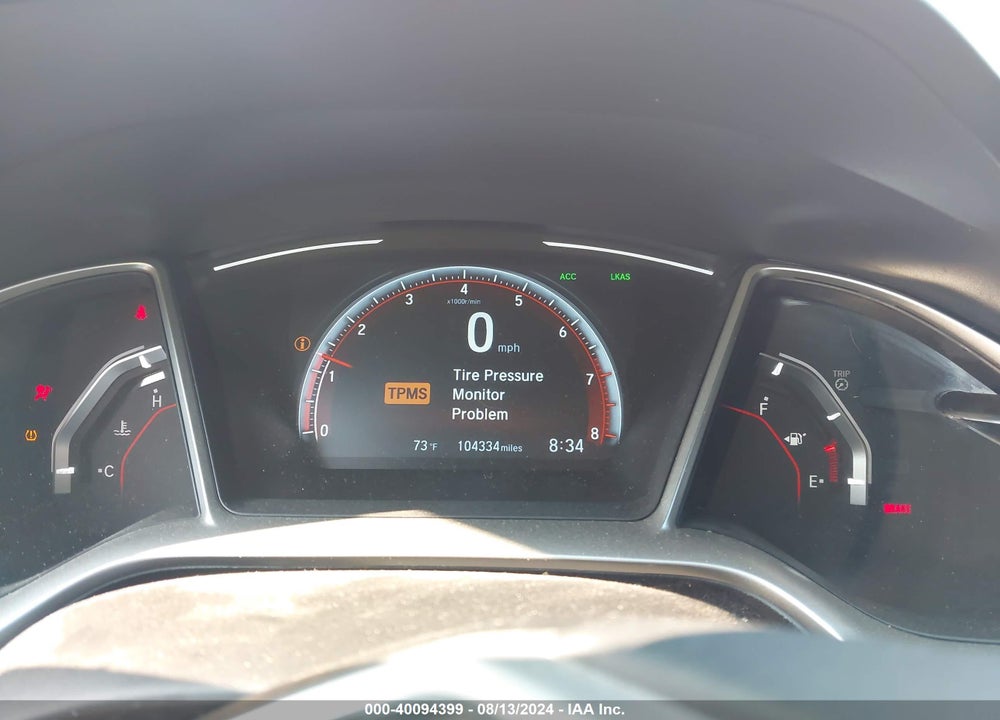 2019 HONDA CIVIC VIN: 2HGFC2E80KH552576