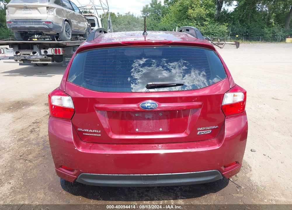 2016 SUBARU IMPREZA 2.0I SPORT PREMIUM VIN: JF1GPAP64G8263409