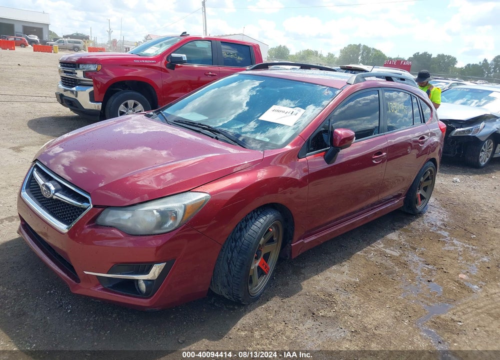 2016 SUBARU IMPREZA 2.0I SPORT PREMIUM VIN: JF1GPAP64G8263409