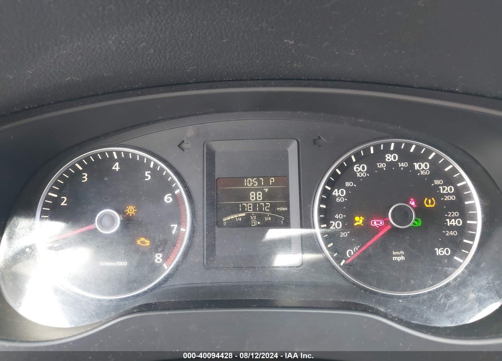 2012 VOLKSWAGEN JETTA 2.5L SE VIN: 3VWDP7AJXCM318851