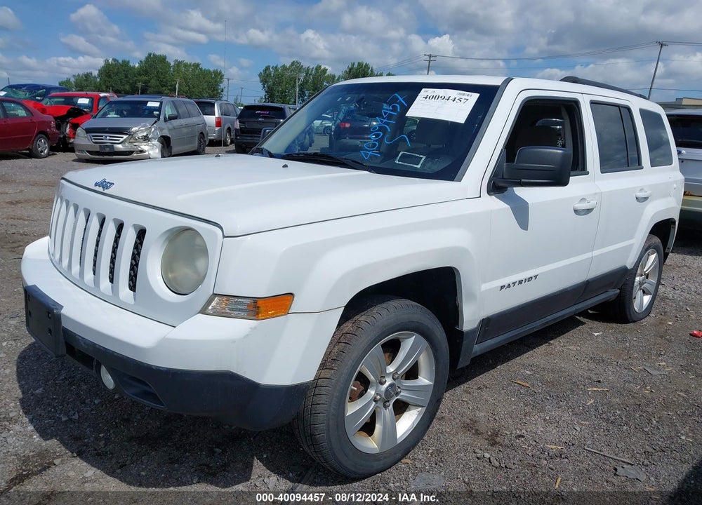 2012 JEEP PATRIOT LATITUDE VIN: 1C4NJRFB7CD616047