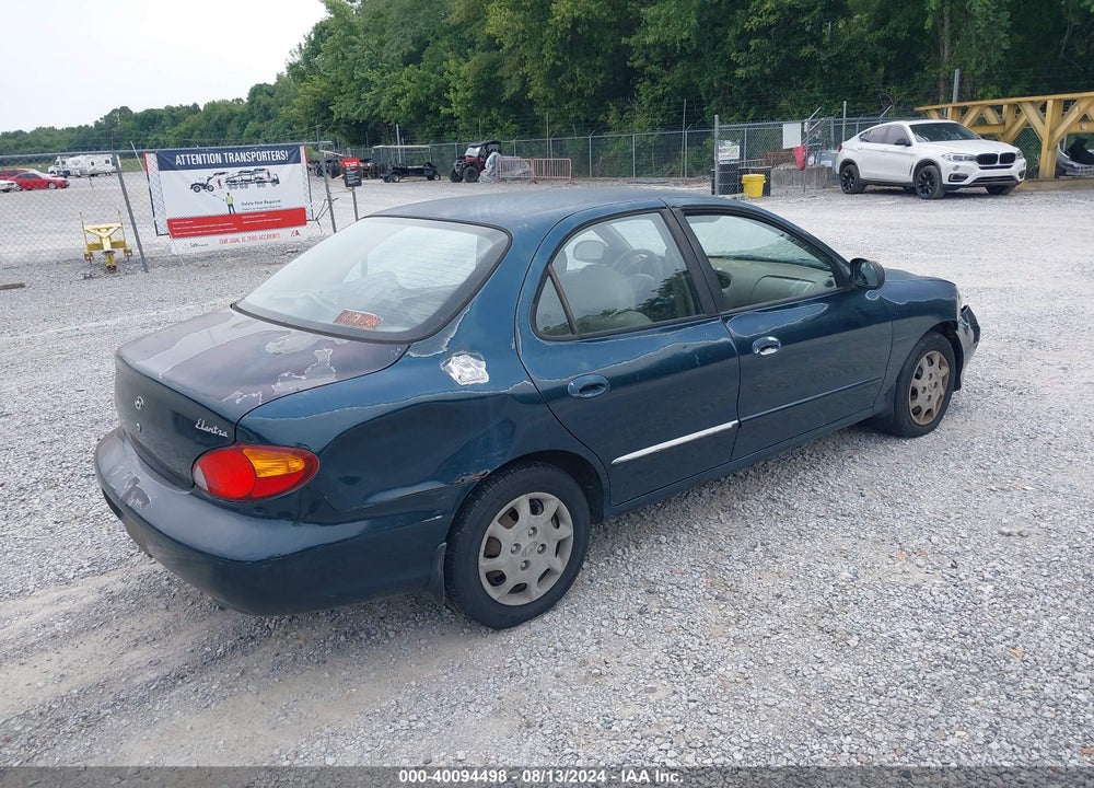 1999 HYUNDAI ELANTRA GL VIN: KMHJF25F6XU819377