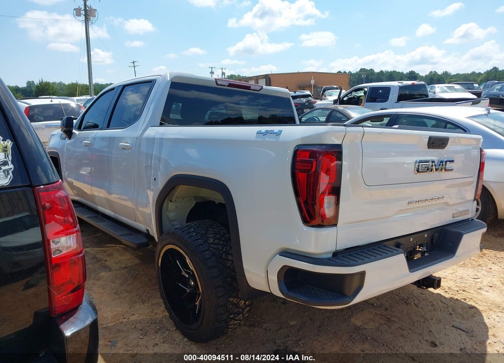 2022 GMC SIERRA 1500 4WD SHORT BOX ELEVATION WITH 3SB VIN: 3GTUUCED4NG543681