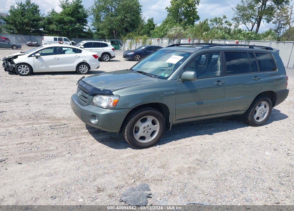 2006 TOYOTA HIGHLANDER LIMITED V6 VIN: JTEEP21A560153580