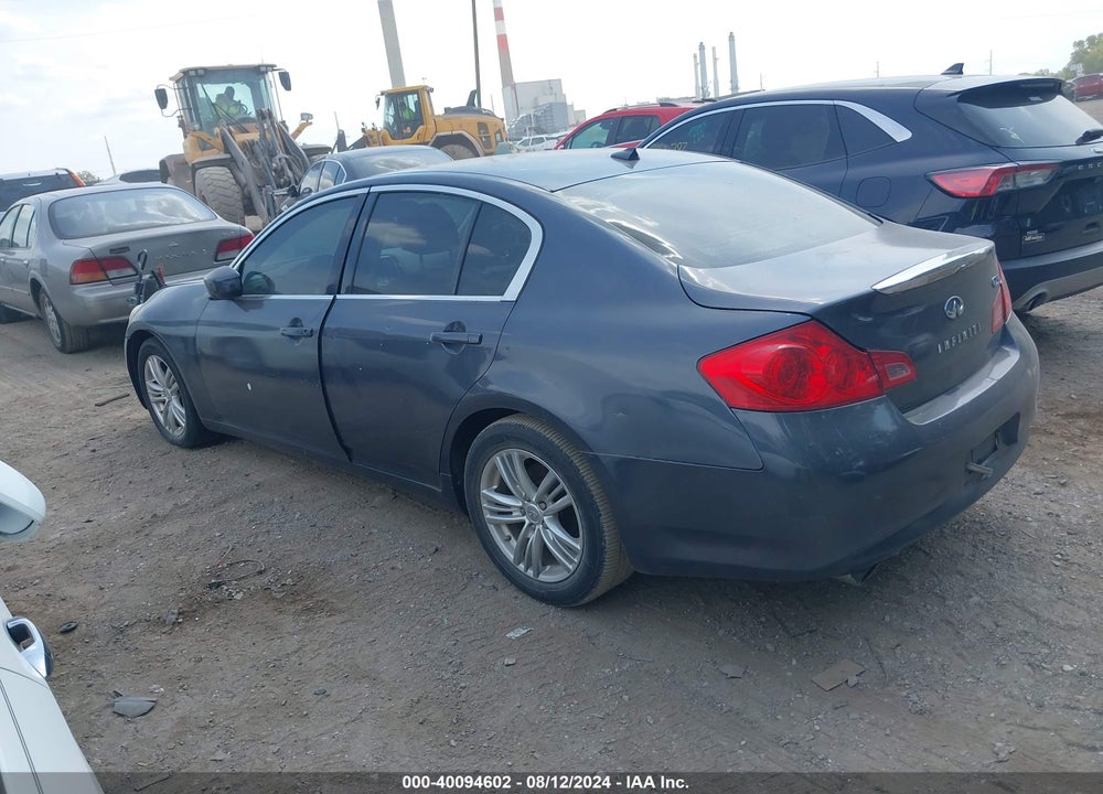 2011 INFINITI G25 JOURNEY VIN: JN1DV6AP4BM601802