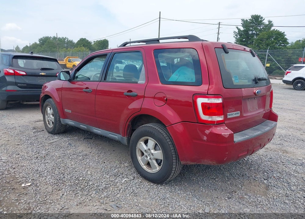 2008 FORD ESCAPE XLS/XLS MANUAL VIN: 1FMCU02Z38KC06731
